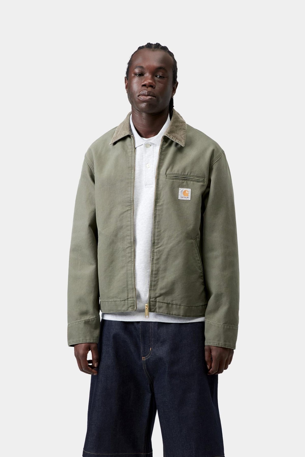 Detroit Jacket (Spring) - Stone Canvas - Carhartt WIP New