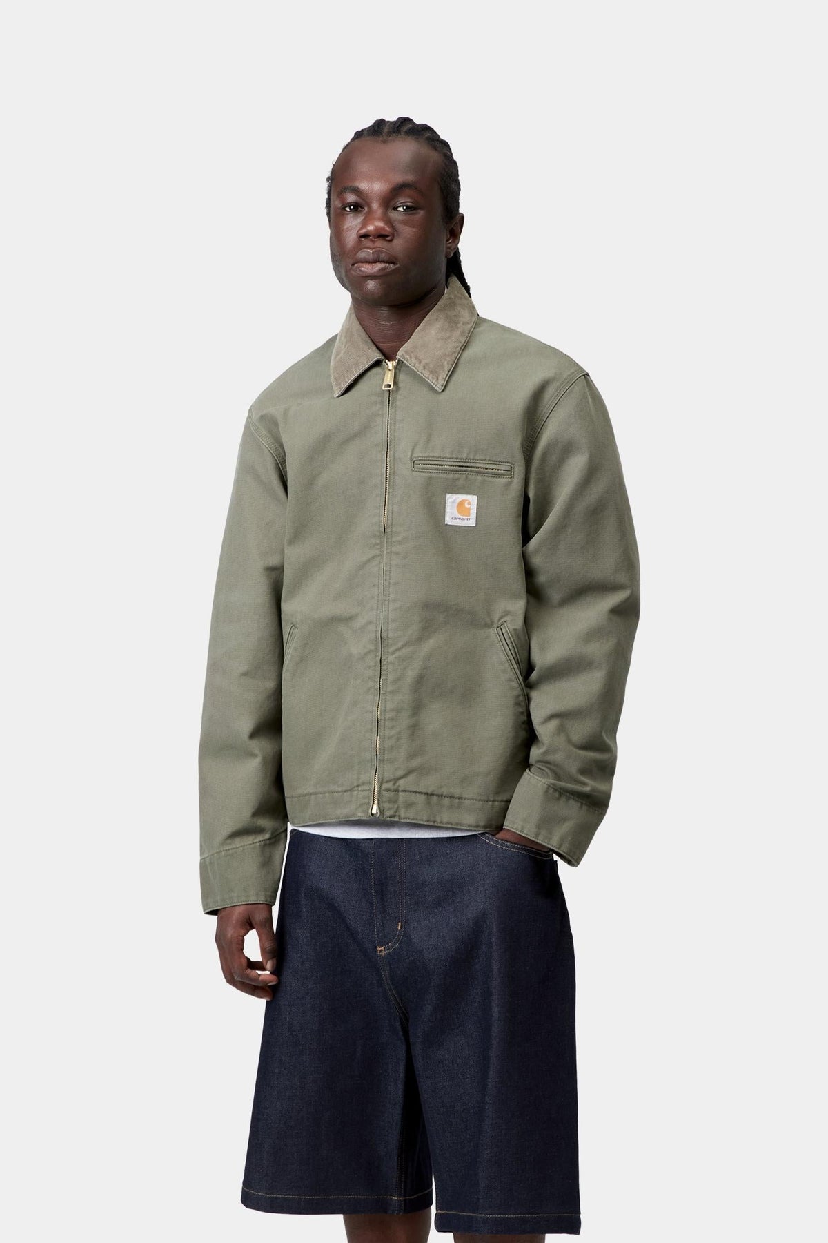 Detroit Jacket (Spring) - Stone Canvas - Carhartt WIP New