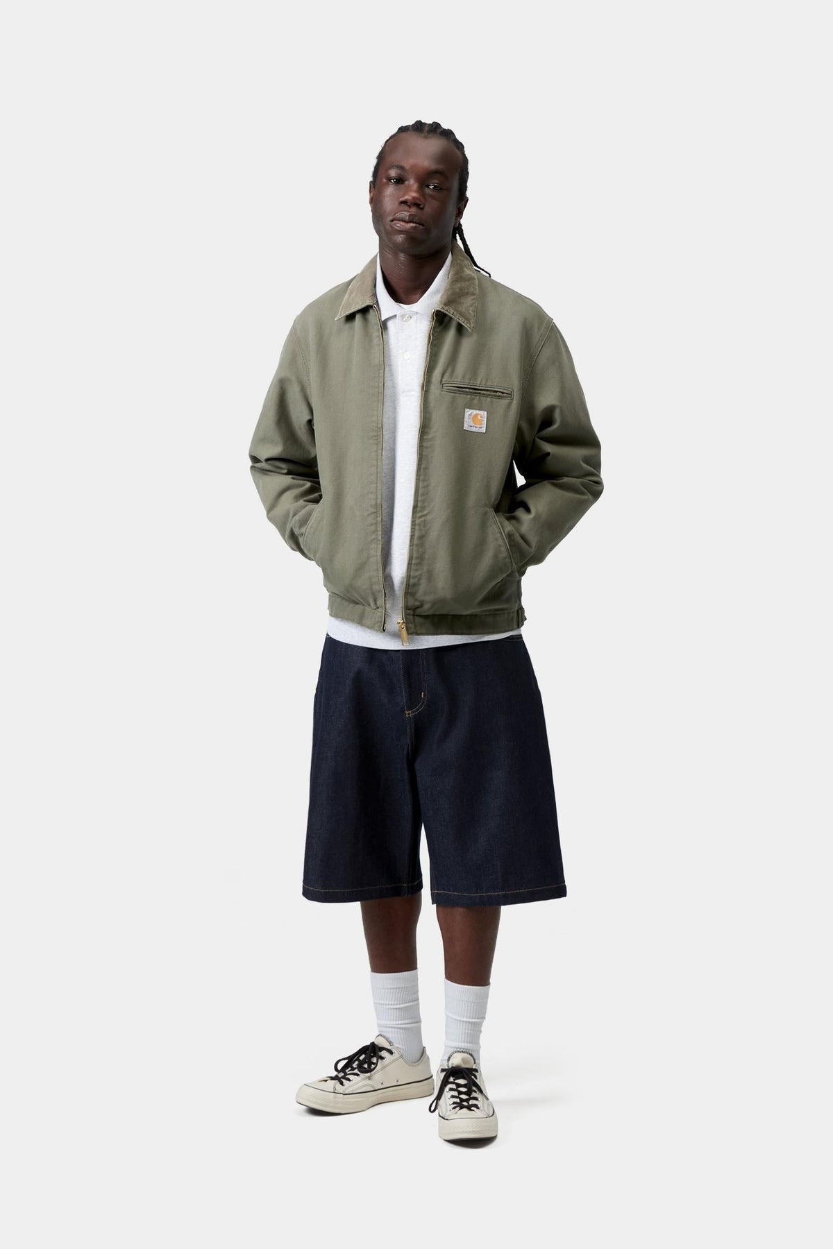 Detroit Jacket (Spring) - Stone Canvas - Carhartt WIP New