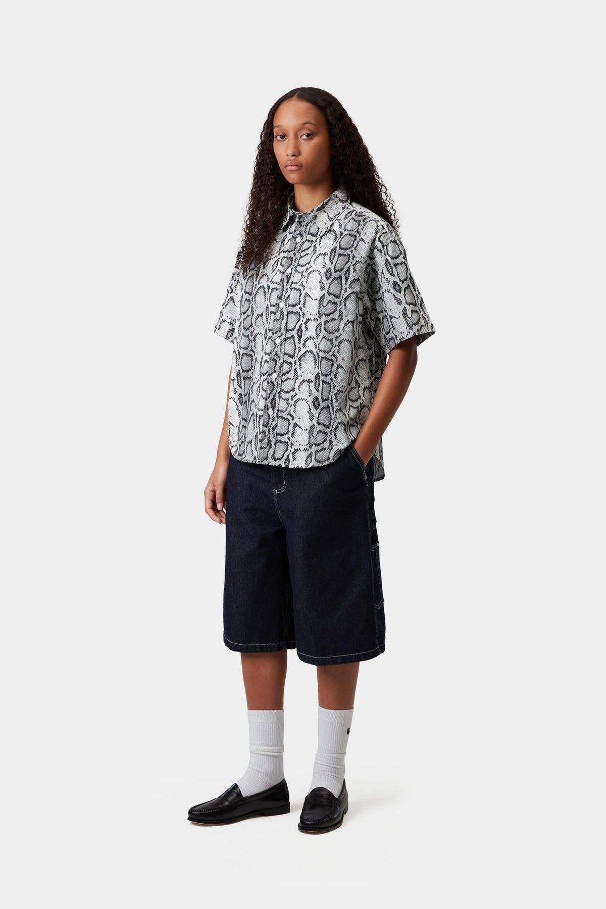 Short Sleeve Snake Camo Shirt - Carhartt WIP Hot Sale