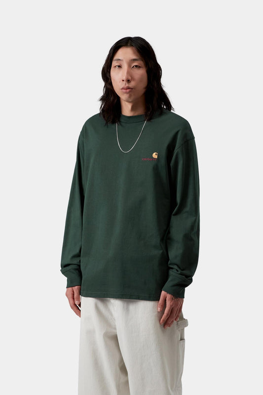 American Script T-Shirt Long Sleeve - Carhartt WIP Customer Favorite