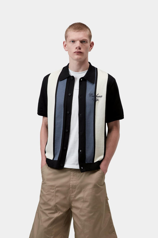 Short Sleeve Mello Stripe Knit Shirt - Carhartt WIP Deals