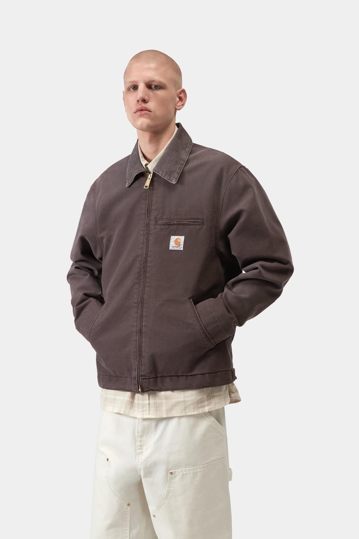 Detroit Jacket (Spring) - Stone Canvas - Carhartt WIP Sale