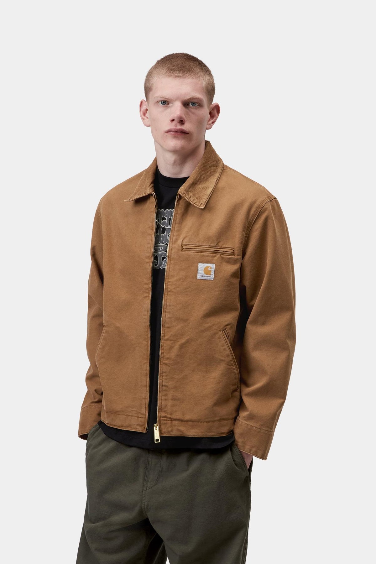 Detroit Jacket (Spring) - Stone Canvas - Carhartt WIP Special Offer