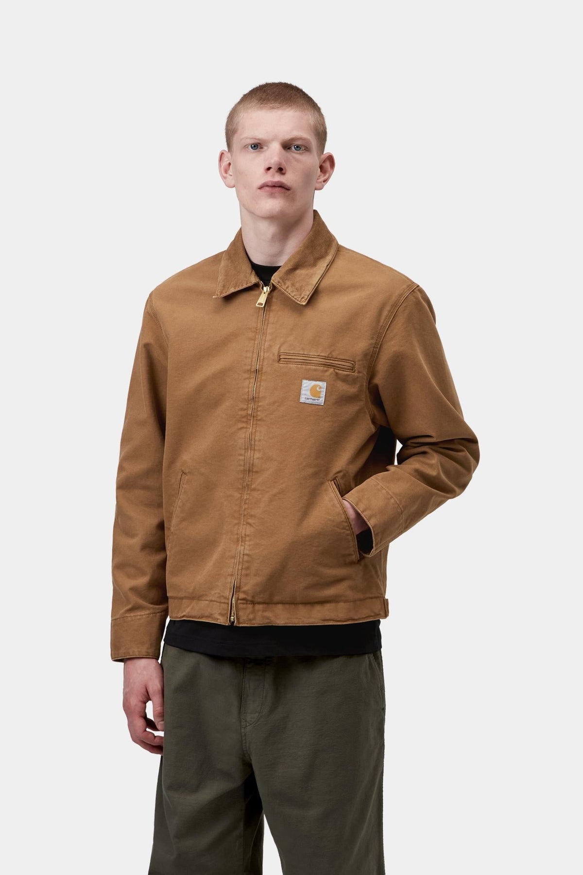 Detroit Jacket (Spring) - Stone Canvas - Carhartt WIP Special Offer