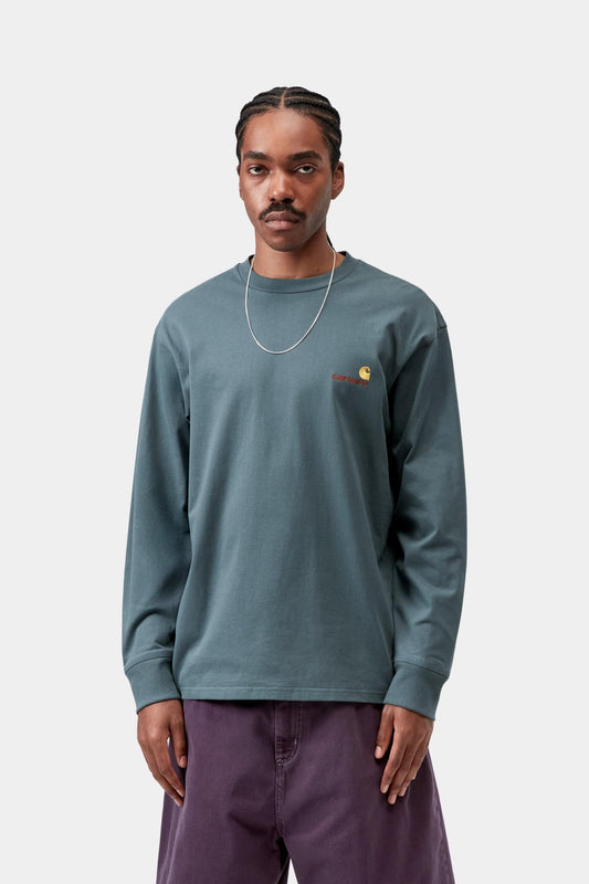 American Script T-Shirt Long Sleeve - Carhartt WIP Hot Sale