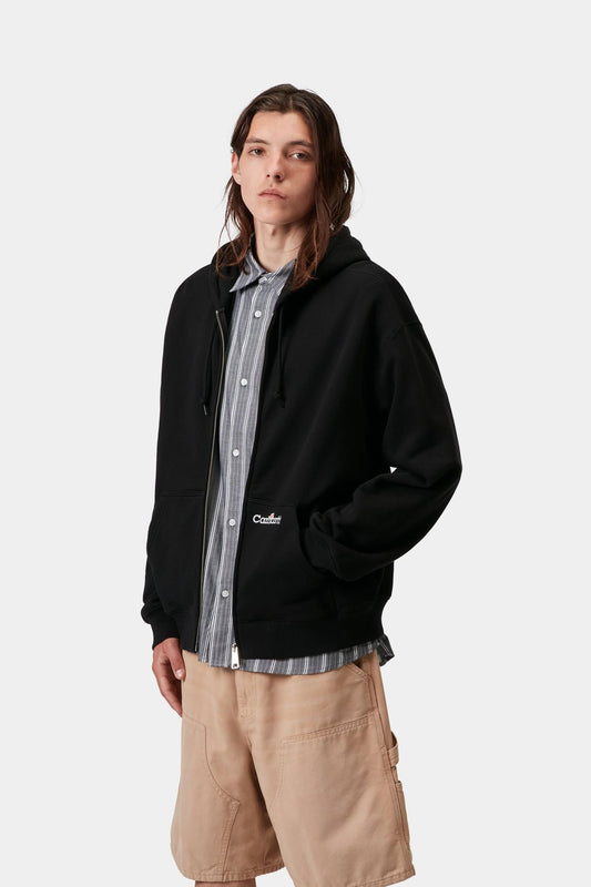 Hooded WIP Label Sweat Jacket - Carhartt WIP Classic