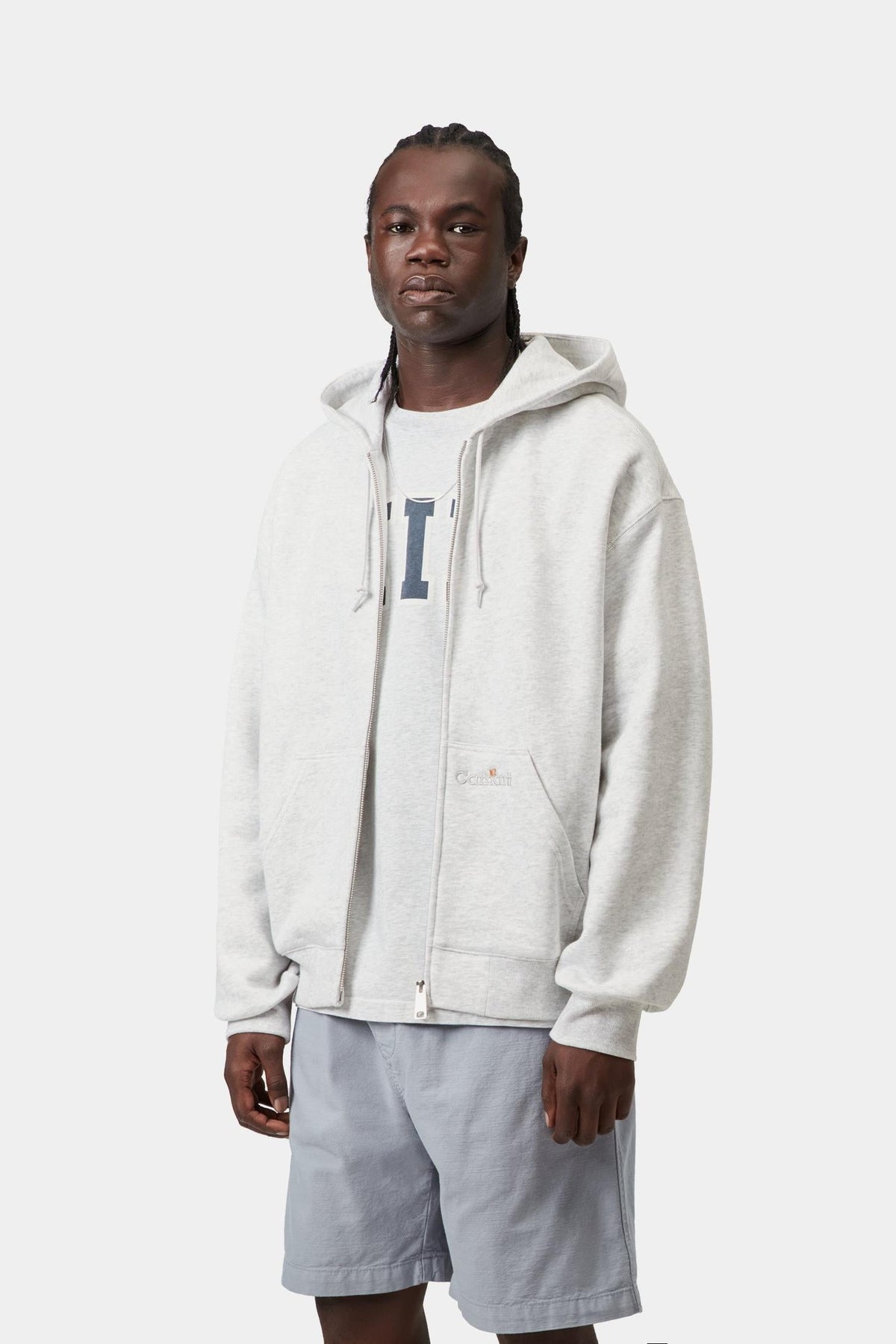 Hooded WIP Label Sweat Jacket - Carhartt WIP Latest