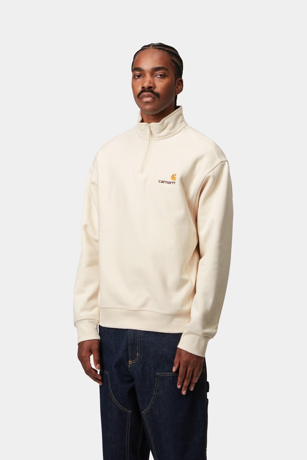 Half Zip American Script Sweatshirt - Carhartt WIP Discount