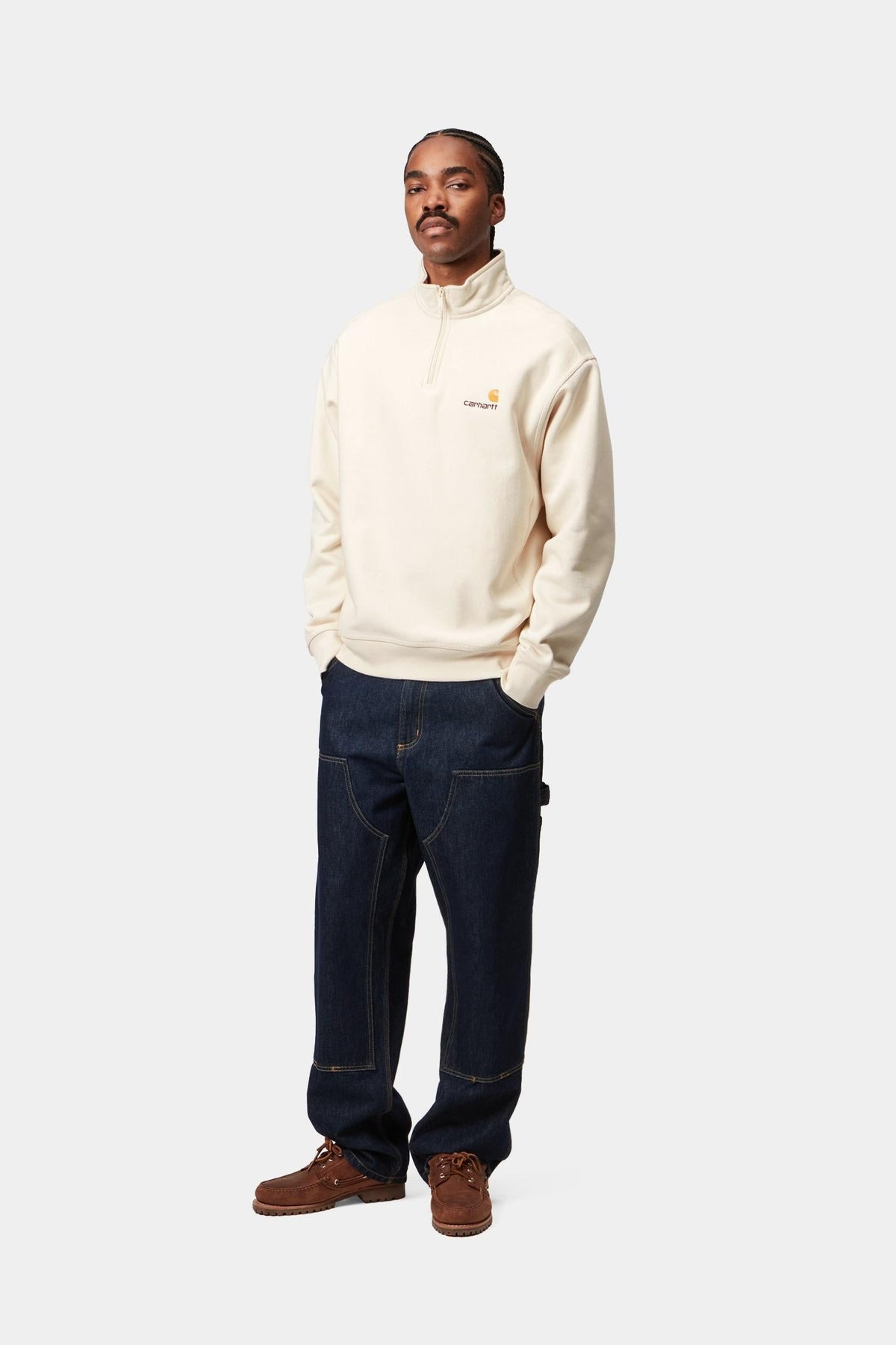 Half Zip American Script Sweatshirt - Carhartt WIP Discount