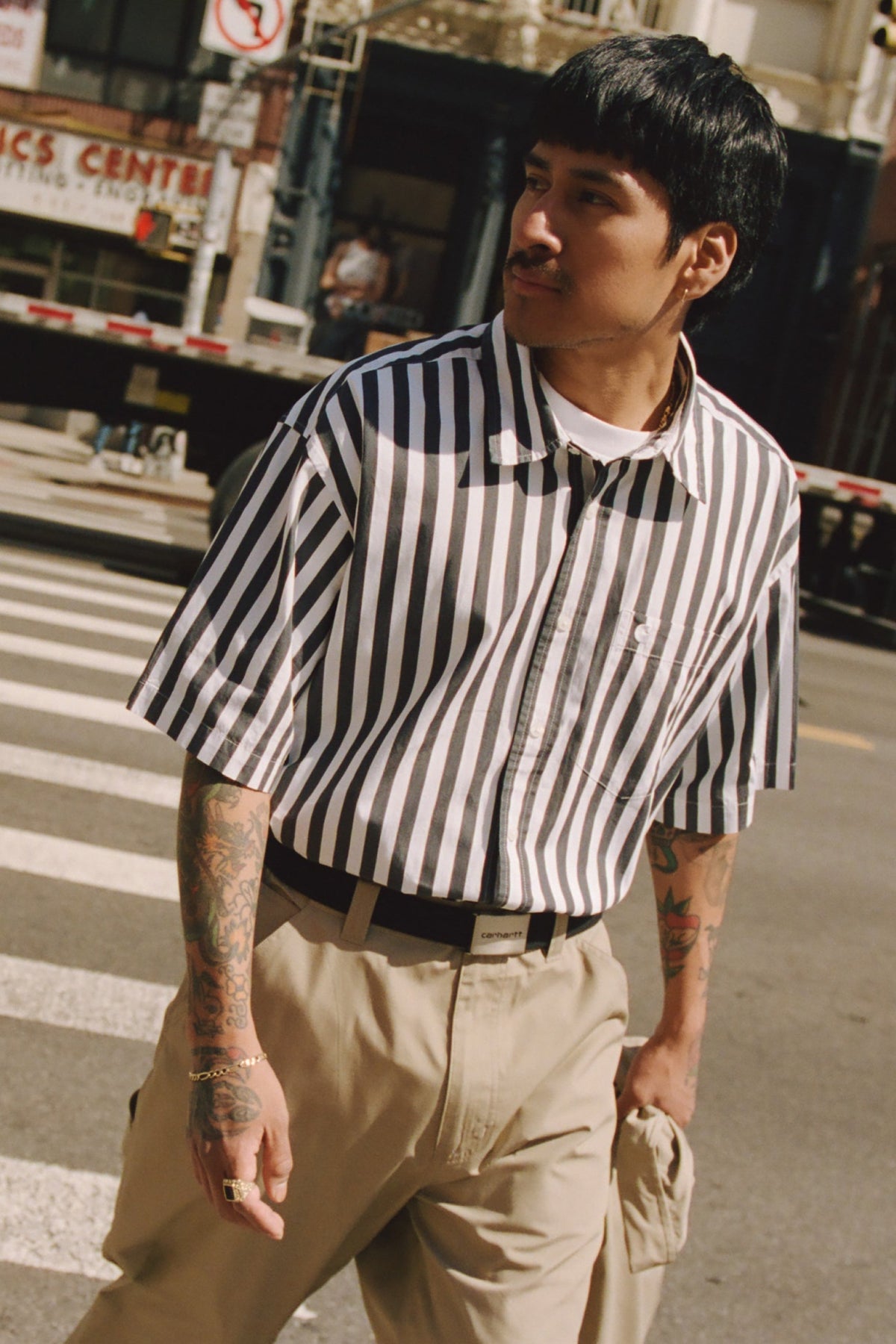 Short Sleeve Royce Stripe Shirt - Carhartt WIP Classic