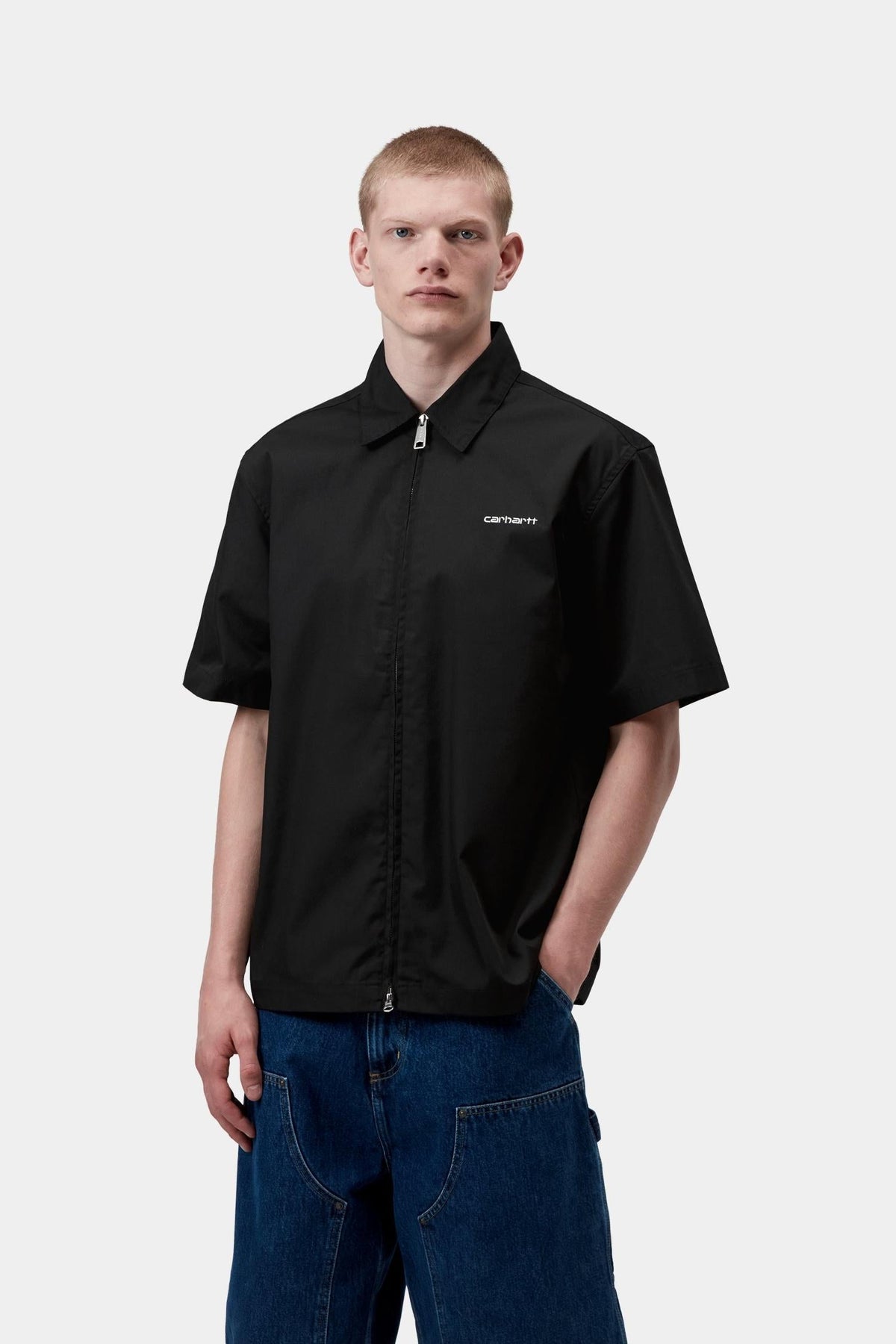 Short Sleeve Postal Zip Shirt - Carhartt WIP Trusted